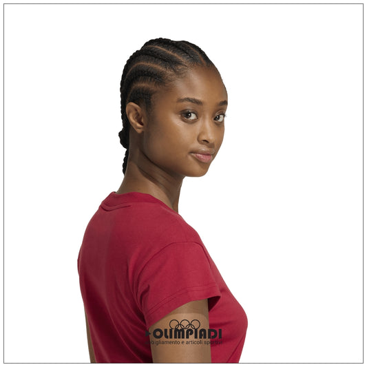 T-Shirt Corta Donna Adidas Sportswear Baby Tee - KD7720 | Rosso