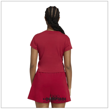 T-Shirt Corta Donna Adidas Sportswear Baby Tee - KD7720 | Rosso