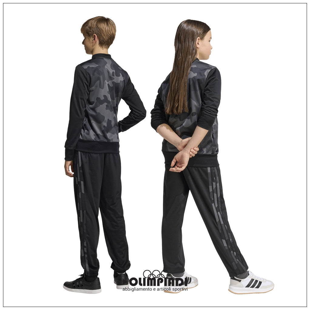 Tuta Sportiva Ragazzo/a Adidas Camo Tracksuit - KR9054 | Nero