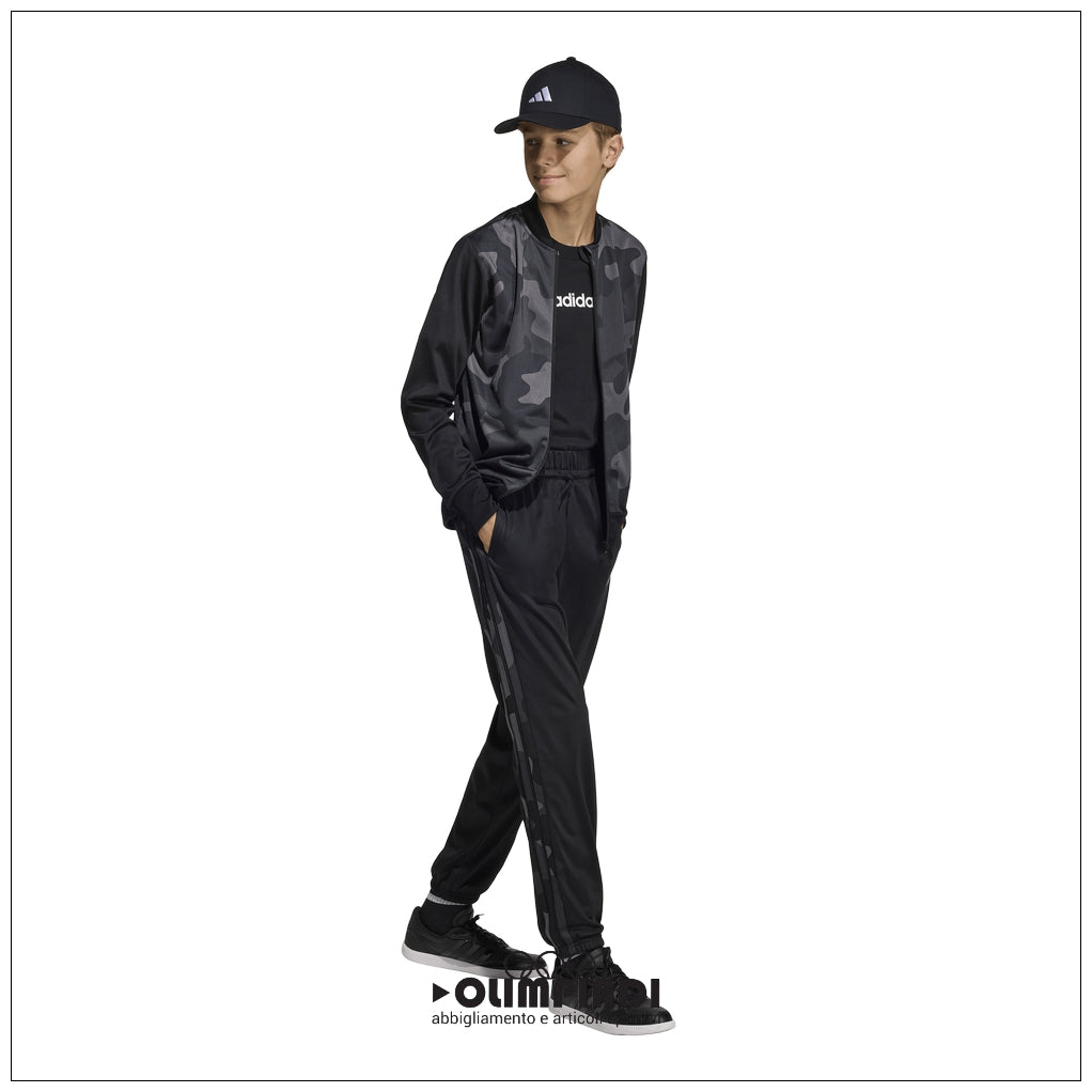 Tuta Sportiva Ragazzo/a Adidas Camo Tracksuit - KR9054 | Nero