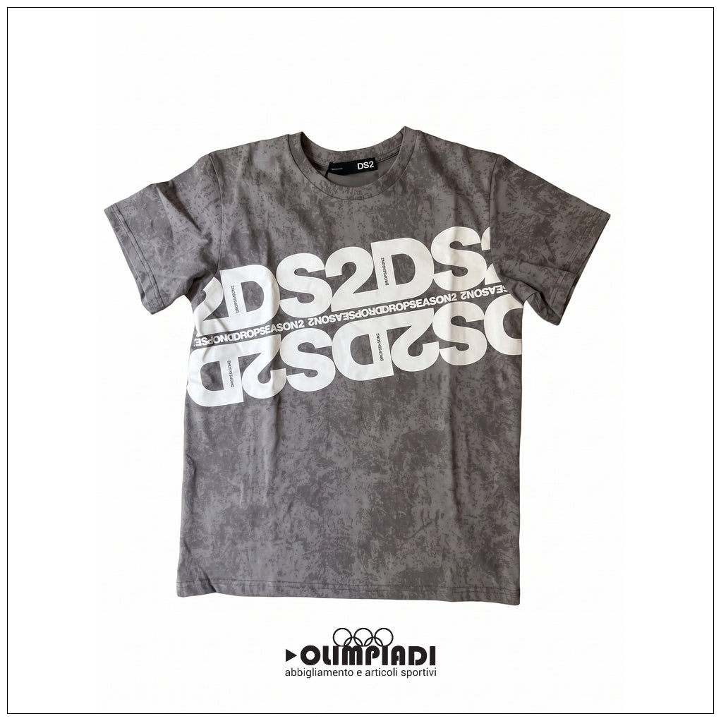T-Shirt Uomo DS2 Drop Season 2 Maltinto - SS26264 | Grigio