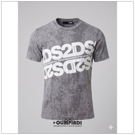 T-Shirt Uomo DS2 Drop Season 2 Maltinto - SS26264 | Grigio