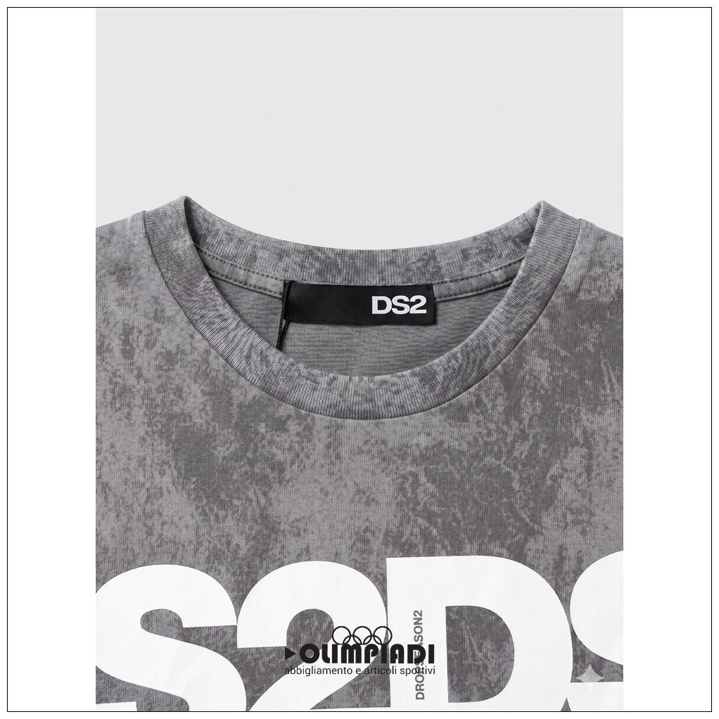 T-Shirt Uomo DS2 Drop Season 2 Maltinto - SS26264 | Grigio