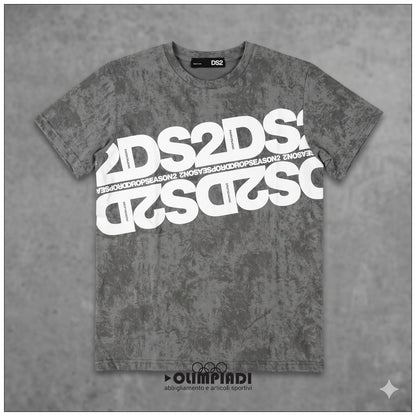 T-Shirt Uomo DS2 Drop Season 2 Maltinto - SS26264 | Grigio