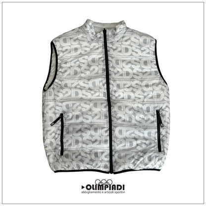 Smanicato Reversibile Uomo DS2 Bianco Piumino Gilet - SS26321-BIANCO