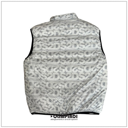 Smanicato Reversibile Uomo DS2 Bianco Piumino Gilet - SS26321-BIANCO