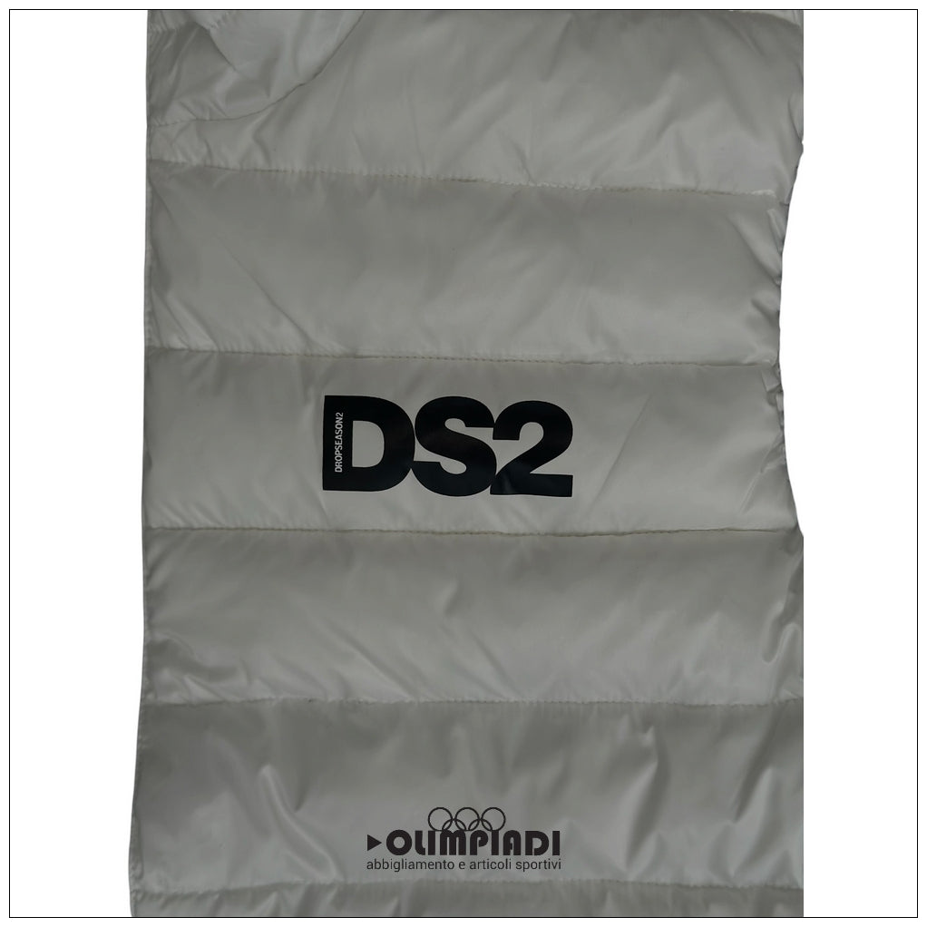 Smanicato Reversibile Uomo DS2 Bianco Piumino Gilet - SS26321-BIANCO