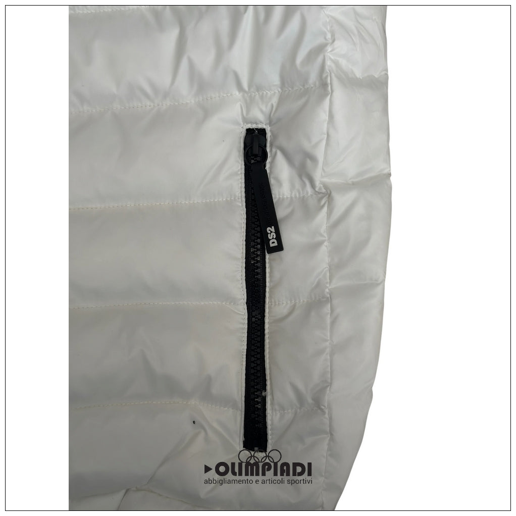 Smanicato Reversibile Uomo DS2 Bianco Piumino Gilet - SS26321-BIANCO