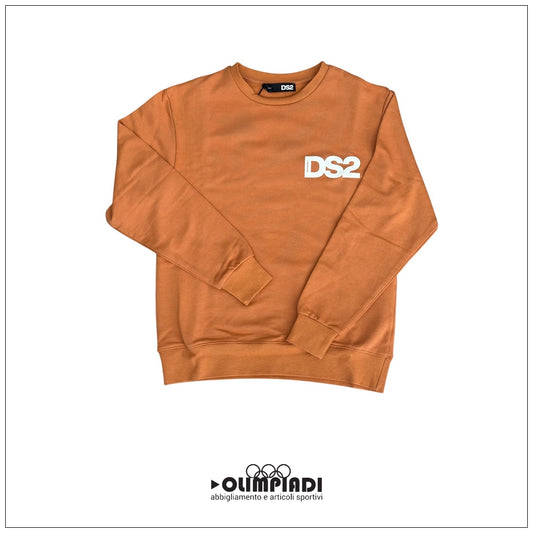Felpa Girocollo Uomo DS2 Caramello French Terry - SS26269-CARAMELLO