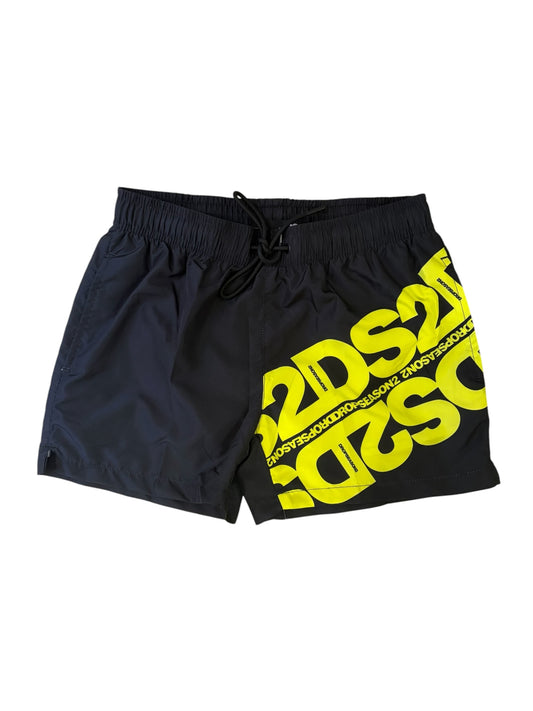 Costume Boxer Mare Uomo DS2 Nero Lime - SS26B02-NERO/LIME