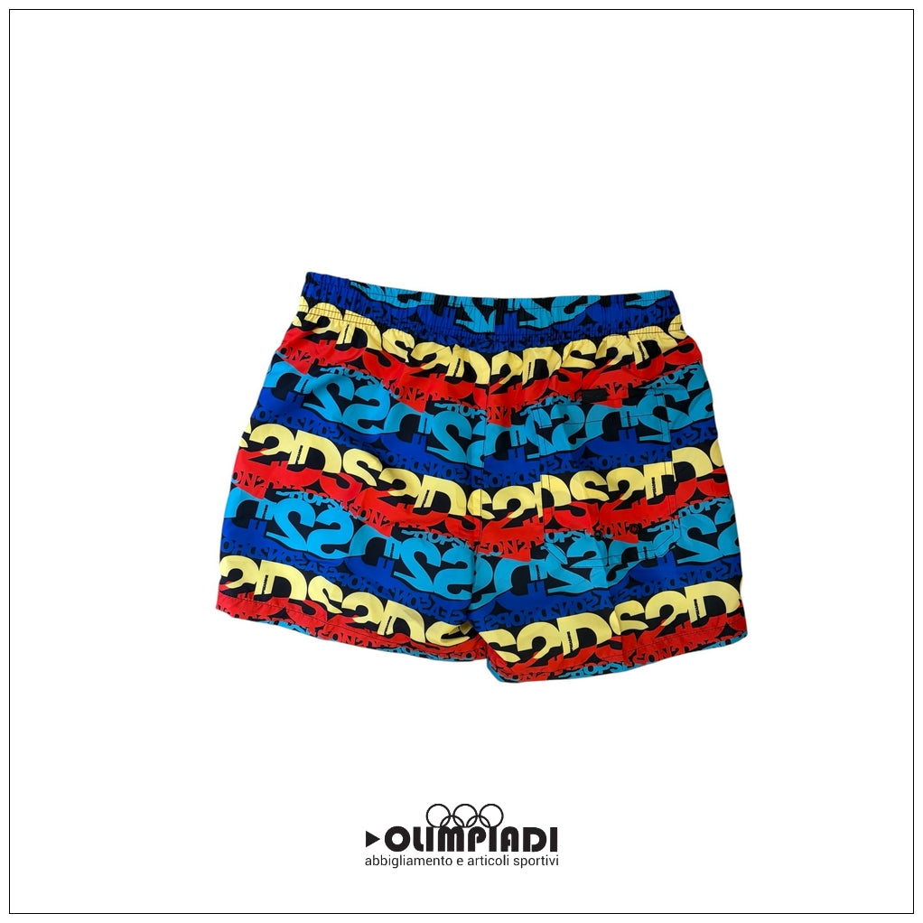 Costume Boxer Mare Uomo DS2 All-Over Multicolor - SS26B15-VARIANTE UNICA