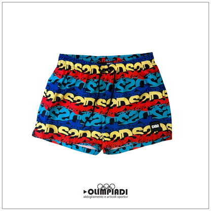 Costume Boxer Mare Uomo DS2 All-Over Multicolor - SS26B15-VARIANTE UNICA