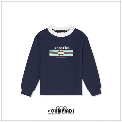 Girocollo Junior Fila Coltano Blu French Terry - FAK0485-50004