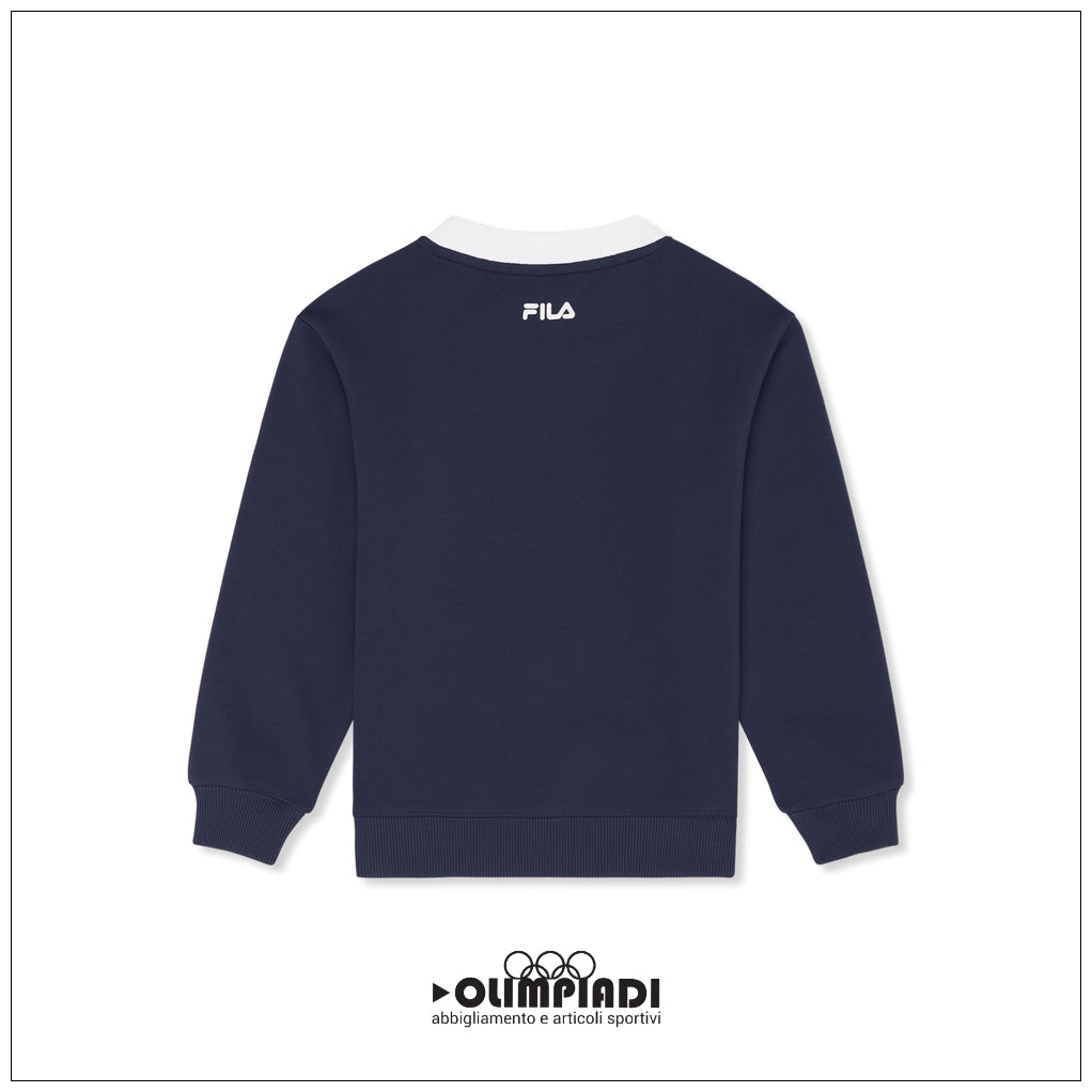 Girocollo Junior Fila Coltano Blu French Terry - FAK0485-50004