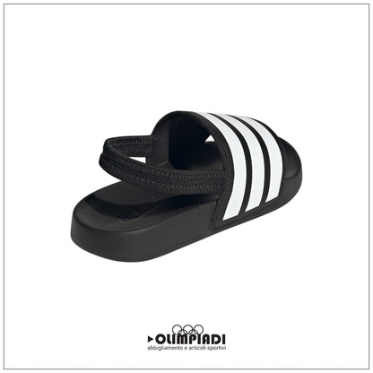 Sandali Bambino Adidas Adilette Elastic Strap Neri - JR5328