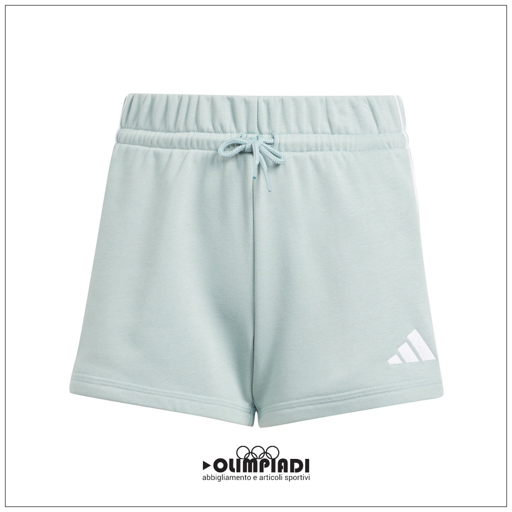 Pantaloncini Corti Bambina Adidas 3 Stripes Verde Menta - KE3072