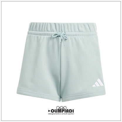 Pantaloncini Corti Bambina Adidas 3 Stripes Verde Menta - KE3072
