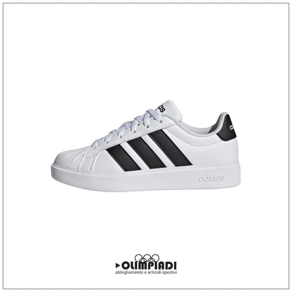 Sneakers Junior Adidas Streetalk Bianche e Nere - JQ6146