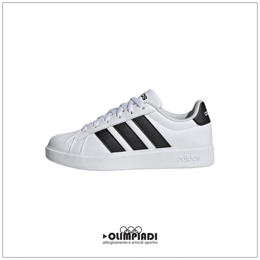 Sneakers Junior Adidas Streetalk Bianche e Nere - JQ6146