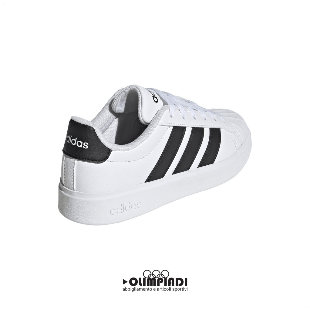 Sneakers Junior Adidas Streetalk Bianche e Nere - JQ6146