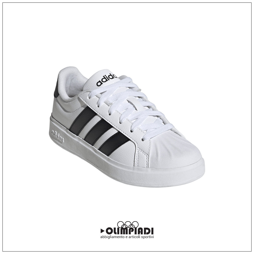Sneakers Junior Adidas Streetalk Bianche e Nere - JQ6146