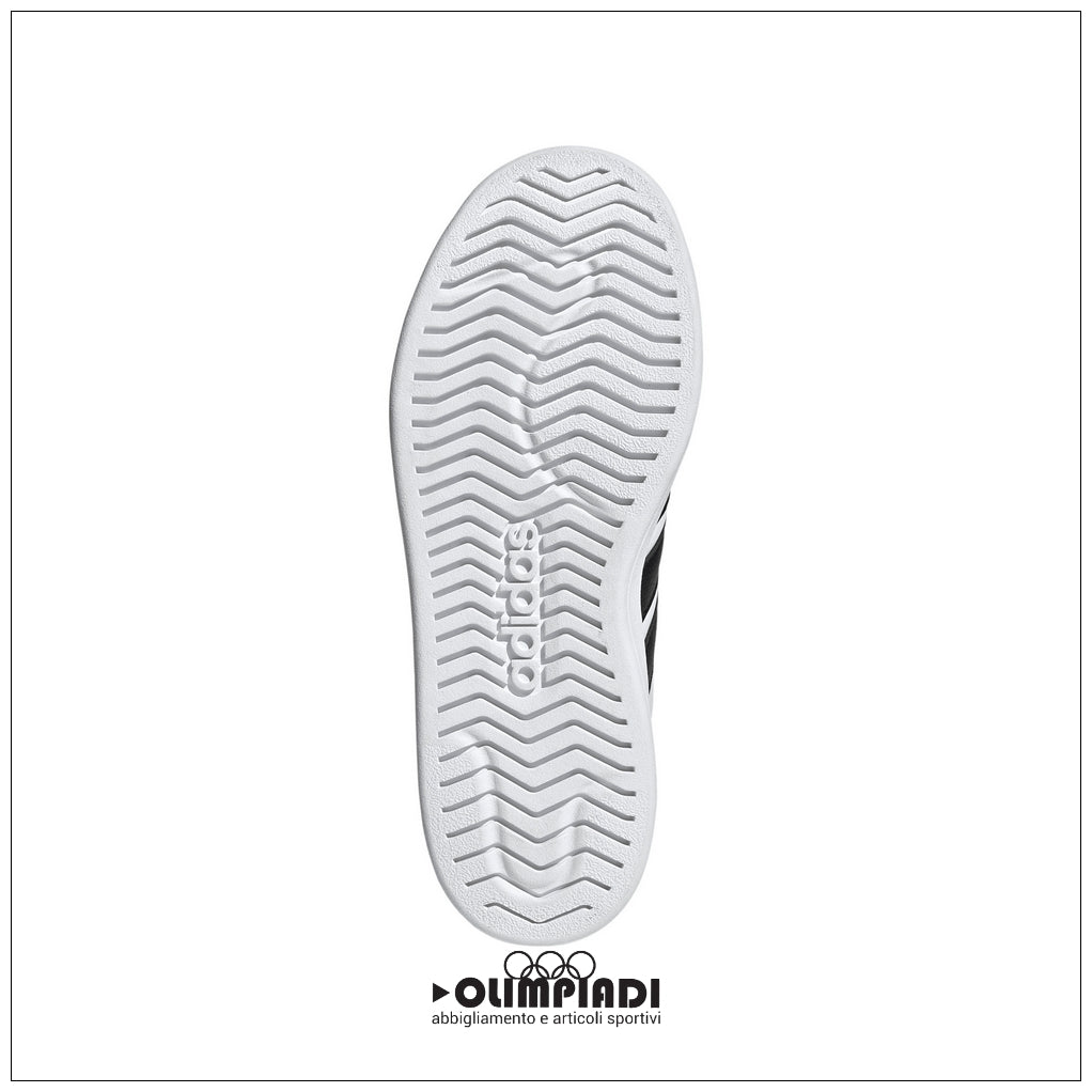 Sneakers Junior Adidas Streetalk Bianche e Nere - JQ6146