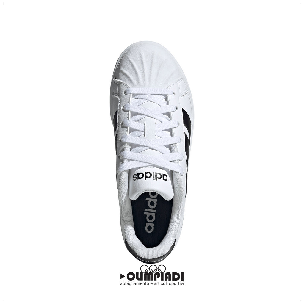 Sneakers Junior Adidas Streetalk Bianche e Nere - JQ6146