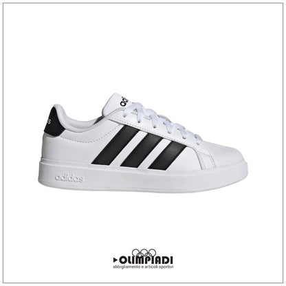 Sneakers Junior Adidas Streetalk Bianche e Nere - JQ6146