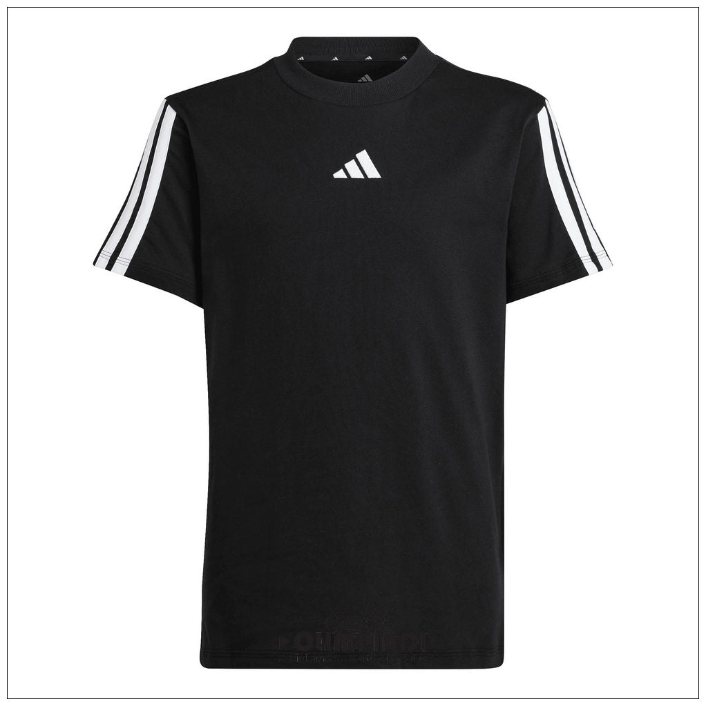 T-shirt Junior Unisex Adidas 3-Stripes Nera - JD6487