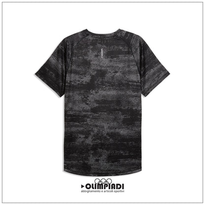 T-shirt Running Uomo Puma Run Velocity AOP Nera - 528415-01