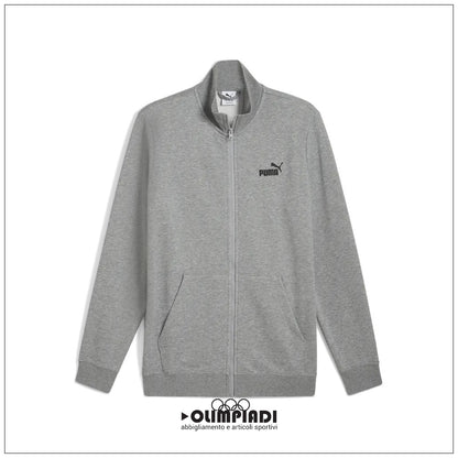 Uomo Puma Essentials Track Jacket Grigia French Terry - 682584-03