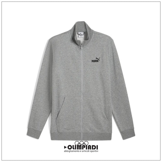 Uomo Puma Essentials Track Jacket Grigia French Terry - 682584-03
