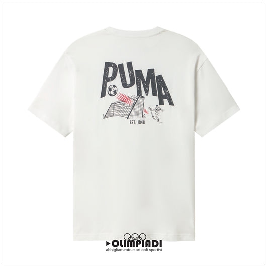 T-shirt Uomo Puma Graphic Heritage Calcio Bianca - 695408-02