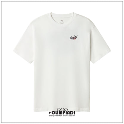 T-shirt Uomo Puma Graphic Heritage Calcio Bianca - 695408-02