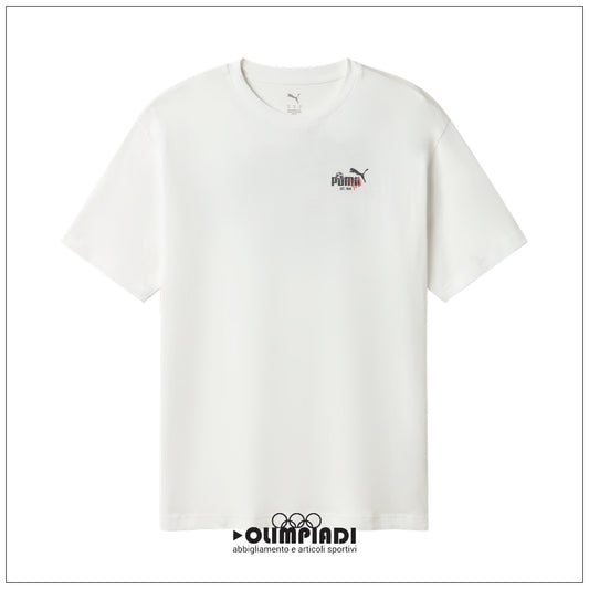 T-shirt Uomo Puma Graphic Heritage Calcio Bianca - 695408-02