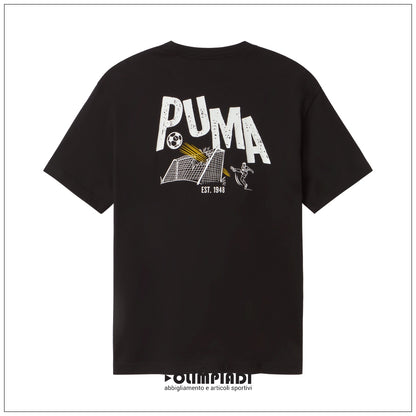 T-shirt Uomo Puma Graphic Heritage Calcio Nera - 695408-01