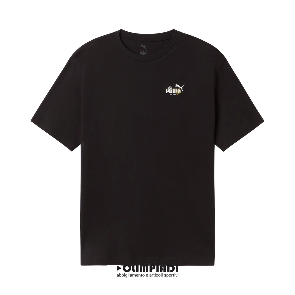 T-shirt Uomo Puma Graphic Heritage Calcio Nera - 695408-01