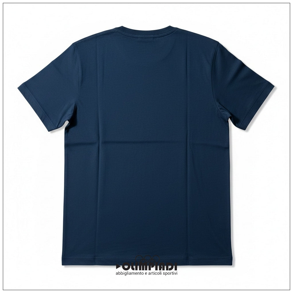 T-shirt Uomo Starter Blu Oceano 100% Cotone Made in Italy - 74321