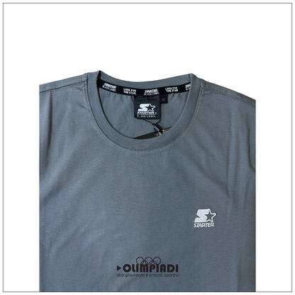 T-shirt Uomo Starter Piombo 100% Cotone Made in Italy - 74321