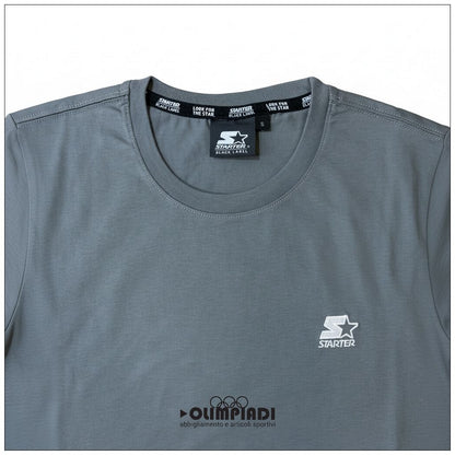 T-shirt Uomo Starter Piombo 100% Cotone Made in Italy - 74321