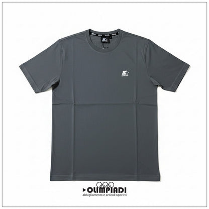 T-shirt Uomo Starter Piombo 100% Cotone Made in Italy - 74321