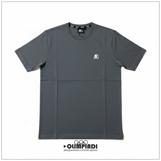 T-shirt Uomo Starter Piombo 100% Cotone Made in Italy - 74321