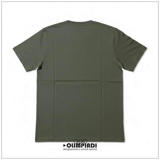 T-shirt Uomo Starter Verde Militare 100% Cotone Made in Italy - 74321