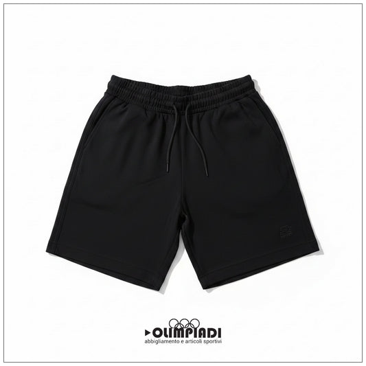 Bermuda Uomo Starter Neri in Cotone - 74337