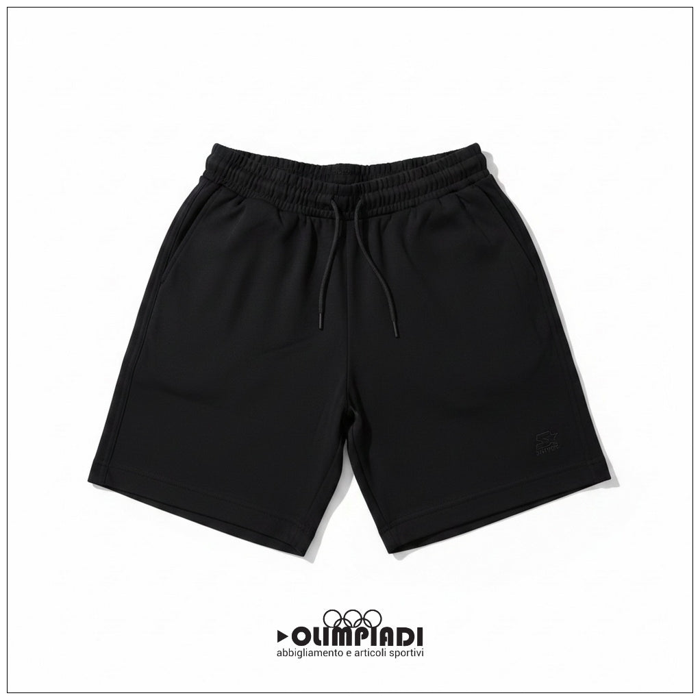 Bermuda Uomo Starter Neri in Cotone - 74337