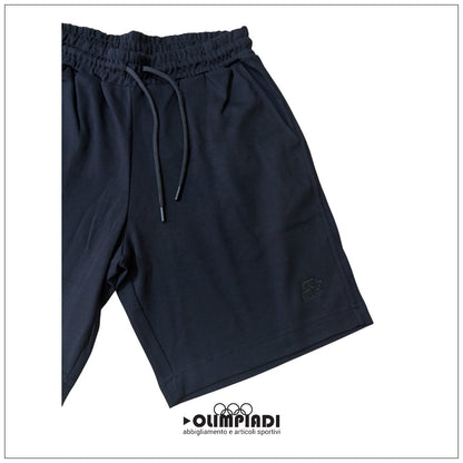 Bermuda Uomo Starter Neri in Cotone - 74337
