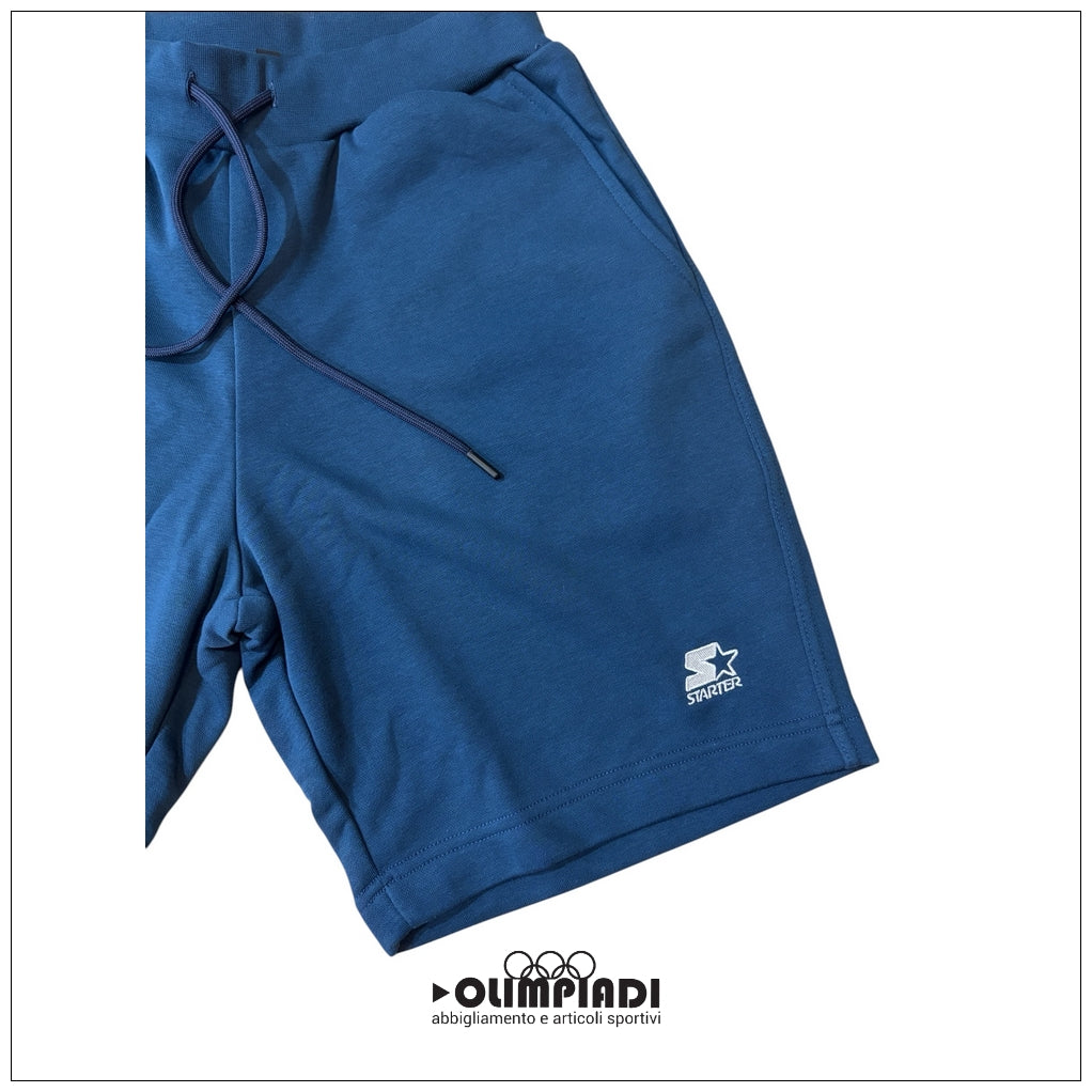 Bermuda Uomo Starter Blu Oceano in Cotone - 74322