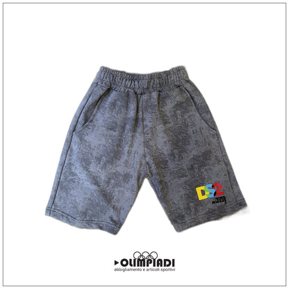 Bermuda Junior DS2 Maltinto Grigio in French Terry - SS26K03