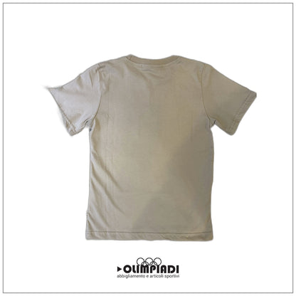 T-shirt Junior DS2 Maxi Stampa Grigio Sabbia - SS26K80