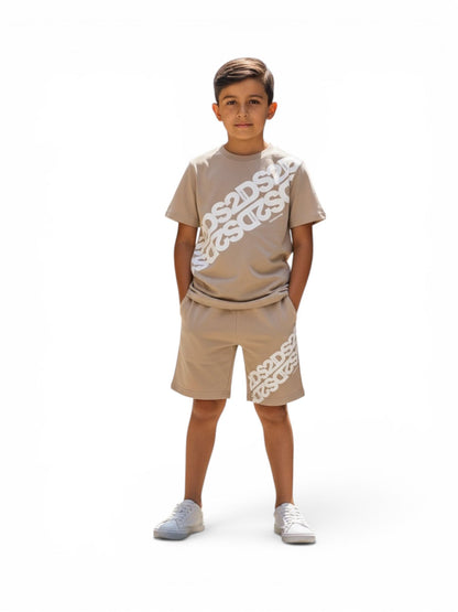 Bermuda Junior DS2 Grigio Sabbia in French Terry - SS26K81